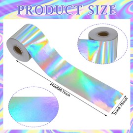 Outus 68 Feet Iridescent Bulletin Board Borders Classroom Decor Iridescent Straight Rolled Border Trim Bulletin Borders for Teacher Students Classroom Chalkboard Office Home Decorations