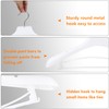 Suit Hangers for Men 50 Pack, White Coat Hangers Extra