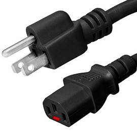 Iron Box 5-15P to Locking C13 Power Cords - 3 Foot, 10A/125V, 18/3 AWG - Iron Box Part # IBX-00024-03