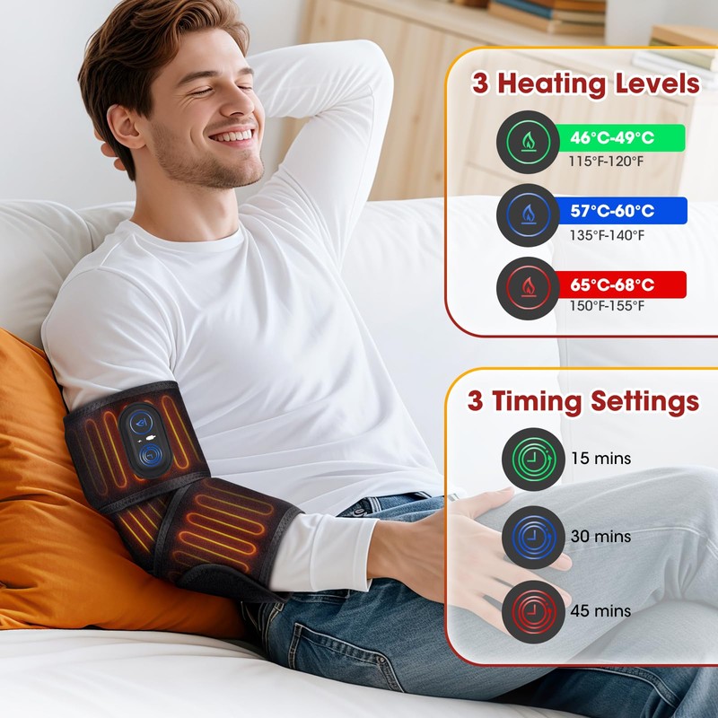Cordless Arm Heating Pad, Heated Wrist Brace, Heating Pad for