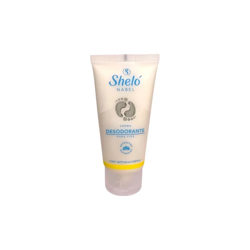 Crema Desodorante Para Pies Shelo Nabel® 60ml. 5 Pzas