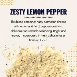 Shawhan Farms Gourmet Parmesan Inspirations Lemon Pepper Seasoning Topper Finishing Blend - 7 Oz