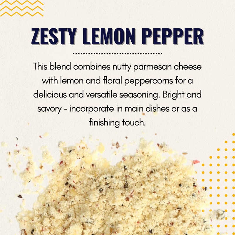 Shawhan Farms Gourmet Parmesan Inspirations Lemon Pepper Seasoning Topper Finishing