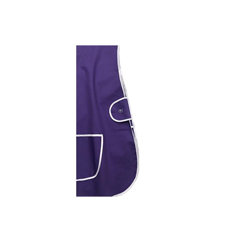 BILMASEE,s Ladies Universal Thick Cotton Blend Purple Tabard Apron, Side