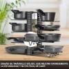 MARZSEFLO 8 Estante Organizador Para Ollas Y Sartenes Ajustable Cocina