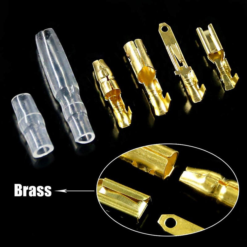 Swpeet 700Pcs Automotive Electrical Wire Connectors Kit, 2.8mm 2 3