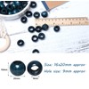 woodeni 20mm Round Navy Wooden Beads, 50pcs, Large Hole, Perfect