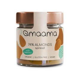 MAAMA, Crema Spalmabile alla Mandorla (74%) 3 Ingredienti Bio, Vegan, Senza Additivi e Senza Glutine - 1 vasetto da 200g