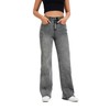 KICZOY Women's Wide Leg Jeans Baggy High Waist Boyfriends Strechy
