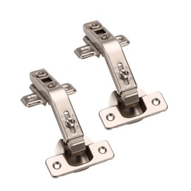 Furniware Pack of 2 Hinges, 135 Degree Corner Folding, Curved Cabinet Hinges, Pot Hinges, Corner Stop, Diameter 35 mm, for Folding Door, Kitchen Cupboard