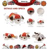 DolliBu Lying Dog Firefighter Stuffed Animal with Name Personalization -