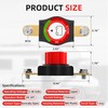 Joinfworld Side Post Battery Disconnect Switch 12V-48V 275A Waterproof Marine