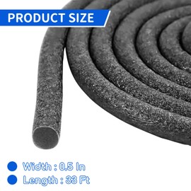 Foam Backer Rod for Gaps Concrete Crack Filler Joints Foam Gap Filler Caulk Saver Backing Rod Concrete Filler Rope Concrete Joint Filler (1/2 Inch X 33 Feet)