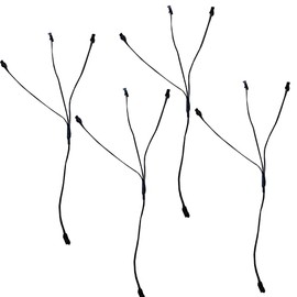 JYtrend 3 Way Splitter Connector for Neon El Wire Light (4 Pieces)