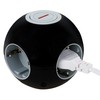 REV PowerGlobe, Würfelsteckdose, Steckdose rund, mit Schalter, 1,4m 3500W, schwarz-grau