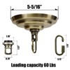 MAYOMAJO 5-5/16 Inch Light Canopy Kit with Heavy Duty, Replacement