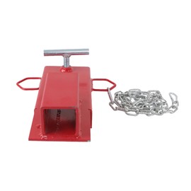 WFLNHB 2 Hitch Receiver Forklift Trailers Red Towing Adapter Pallet Forks Attachment