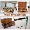 sourcing map 2Pcs 5.63"x0.43" Folding Support Lid Hinges, Lift Up