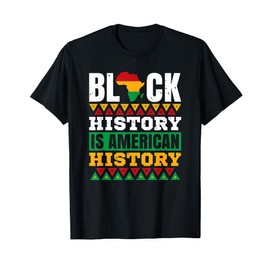 Pro Black History American African Pride Design T-Shirt