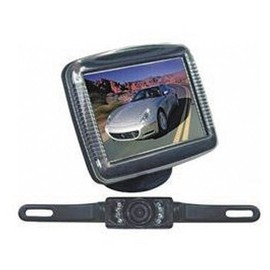 Absolute CAMPACK-36 3.5 Inches Slim TFT LCD Universal Mount Monitor with License Plate Mount Rearview Night Vision Backup Camera