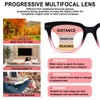 CHOFILORD Progressive Multifocus Reading Glasses for Women Men Blue Light