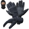 PROANTI Motorcycle Gloves Rain Winter Motorcycle Gloves Set with Balaclava