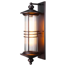 LEONLITE Extra Large 23Inch Outdoor Wall Lights, Classical Style Wall Lantern, Max 60W E26 Base, Industrial Exterior Light Fixtures Wall Mount, Porch Light, Wall Sconce for Garage, Oil Rubbed Bronze