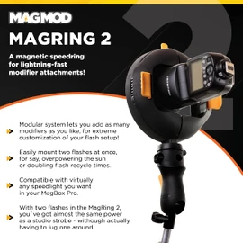 MagMod MagRing Magnetic Speedlite Ring Photography Videography Lighting Modifier Accessory Cold Shoe Mounting Foot Speedlight Flashgun Mount Attachment
