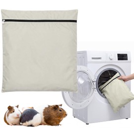 BEZHO Guinea Pig Cage Liner Wash Bag, Laundry Bags for Washing Machine Large Capacity Reusable Pet Laundry Bag 60x70cm for Dog Bedding Cat Blankets Small Animal Liners Protects Washing Machine