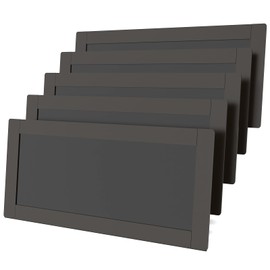 Gvozueei 5 Pcs Magnetic Vent Covers for Complete Sealing, 5.5 X 12" Residential Standard Floor Vent Covers for Floor Wall and Ceiling Vent Covers RV Residential HVAC and AC Vents (Black)