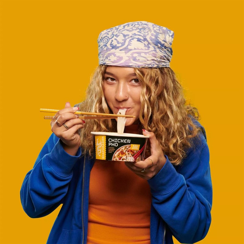 Snapdragon Instant Pho Pack 6 Bowls 2.1oz Delicious Microwave Snack