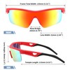 BUYAGE 3PACK Kids Sunglasses Baseball Softball Sunglasses Boys Girls Toddler