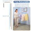 ANLEBUY Portable Garment Rack, Folding Clothes Rack, Collapsible Clothing Rack