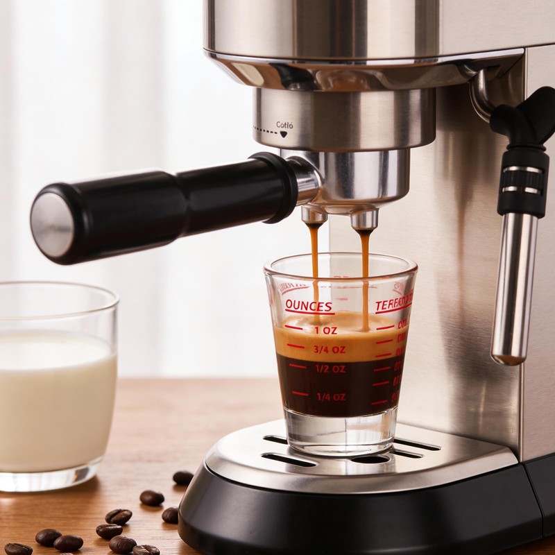 Shot Glass Measuring Cup，Espresso Shot Glass 26-Incremental Measurement 30ml，1oz, 2