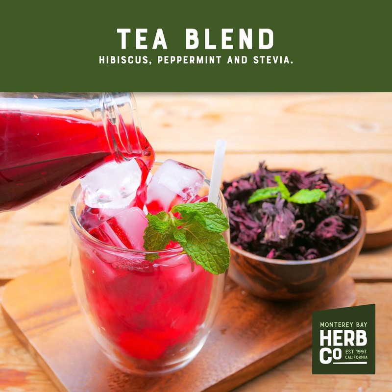 Monterey Bay Herb Co. Hibiscus Mint Tea | Citrus &