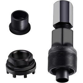 Puasok Bicycle Crank Puller, 42 mm Bicycle Bottom Bracket Tool, Crank Puller with 8-Level Inner Bearing Shells for Many Bicycle Types