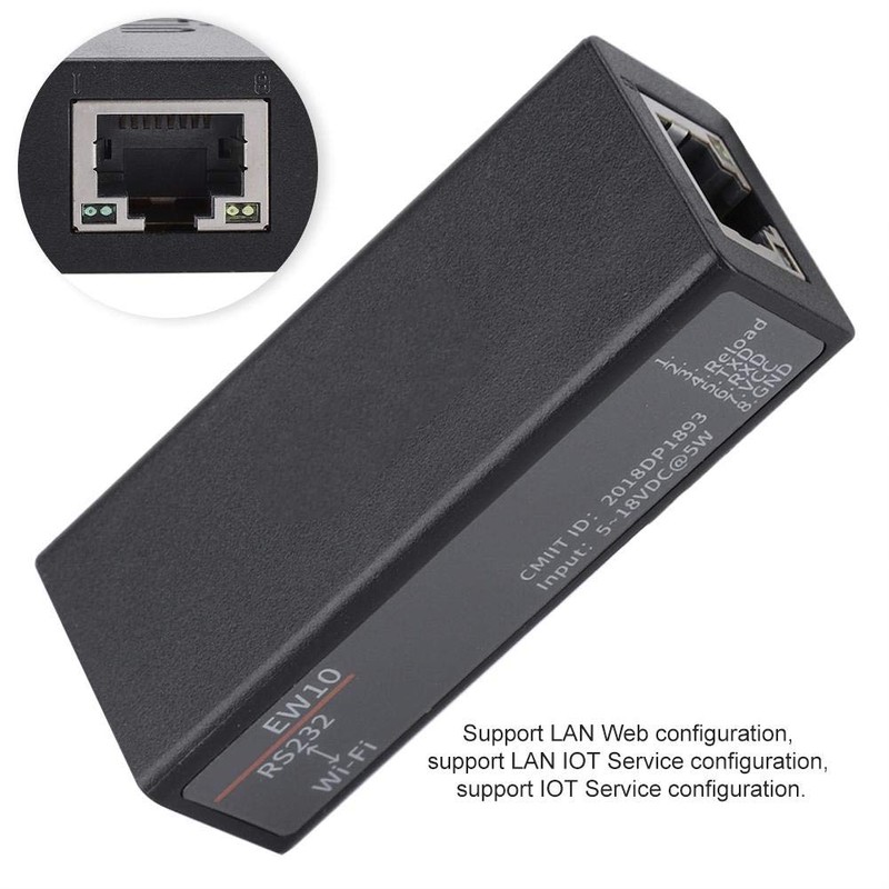 RS232 to Serial Server,Elfin-EW10 to Ethernet RS232 802.11b/g/n Network,Support IP,