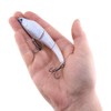 Berkley Magic Swimmer Fishing Lure, Ghost White, Size 110, 4.4