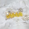 So pretty yellow handmade nail tips - Short Almond /