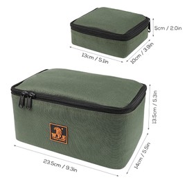 HUIOP Fishing Tackle Bag with 4 Small Pouches Fishing Reel Lure Storage Bag Pouch Fishing Tackle Organizer Bag,Fishing Bag