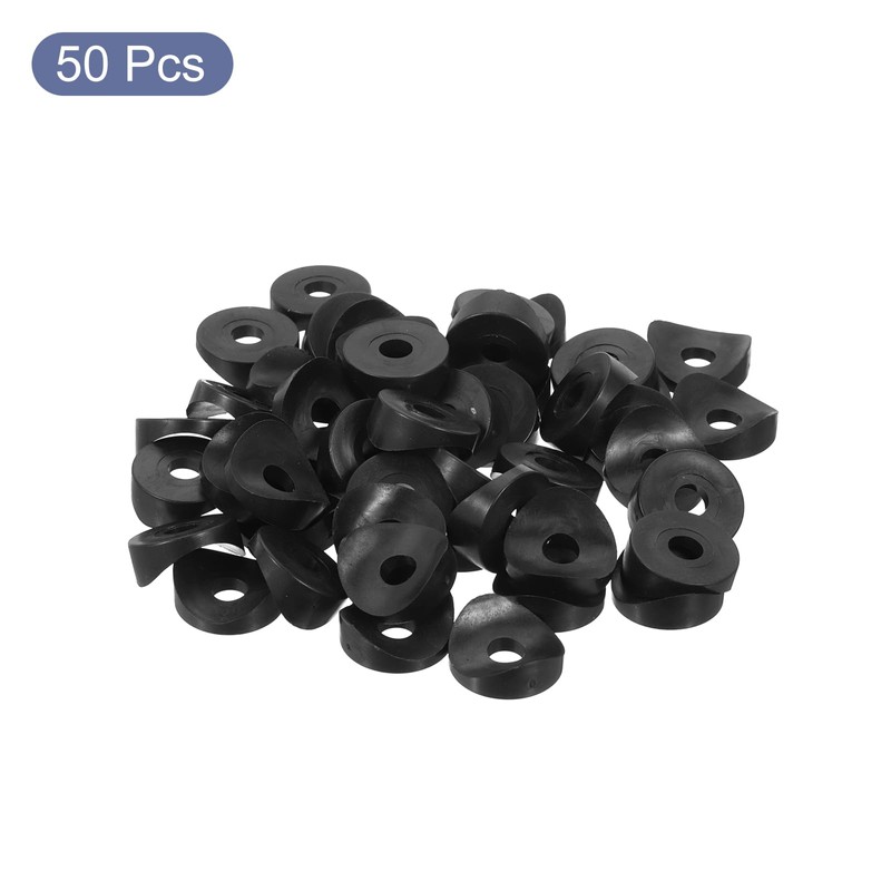 QUARKZMAN Pack of 50 Plastic Round Washers 6mm x 19mm