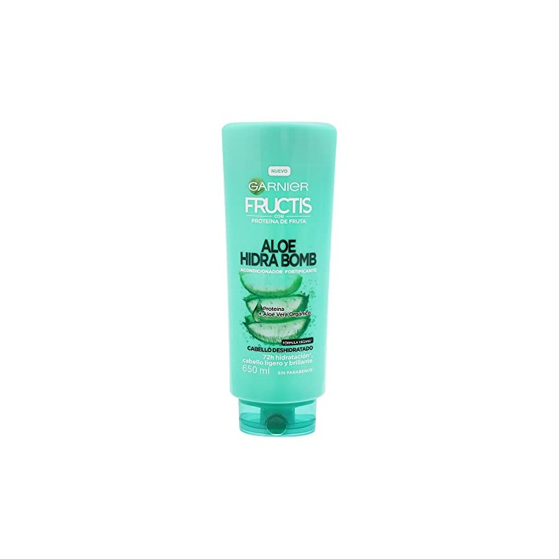 Garnier Fructis Shampoo 2 en 1, Aloe Hidra Bomb, 650