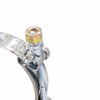 Jecoupoon F04-6006 90° Elbow Hose Silicone Rubber w/Clamps Compatible with