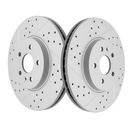 Yxpbrake Front Drilled Slotted Brake Disc Rotors Fit for Buick Encore 2013 2014 2015 2016 2017 2018 2019 2020 2021 2022, Chevy Trax 2013-2022, Replacement 11.81inch(300mm) Rotor