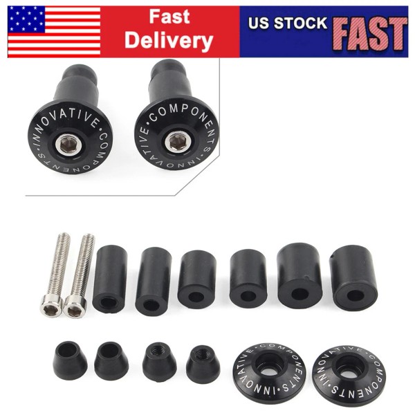 Unbranded CNC 7/8'' Handle Bar End Weights Handlebar Grips Cap
