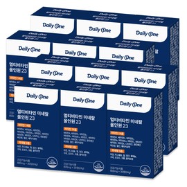 Daily One Multivitamin Mineral All-in-One 23 Multivitamins Women Men Nutrients 30 Tablets, 12 Pieces / 데일리원 멀티비타민 미네랄 올인원 23 종합 비타민 여성 남성 영양제 30정, 12개