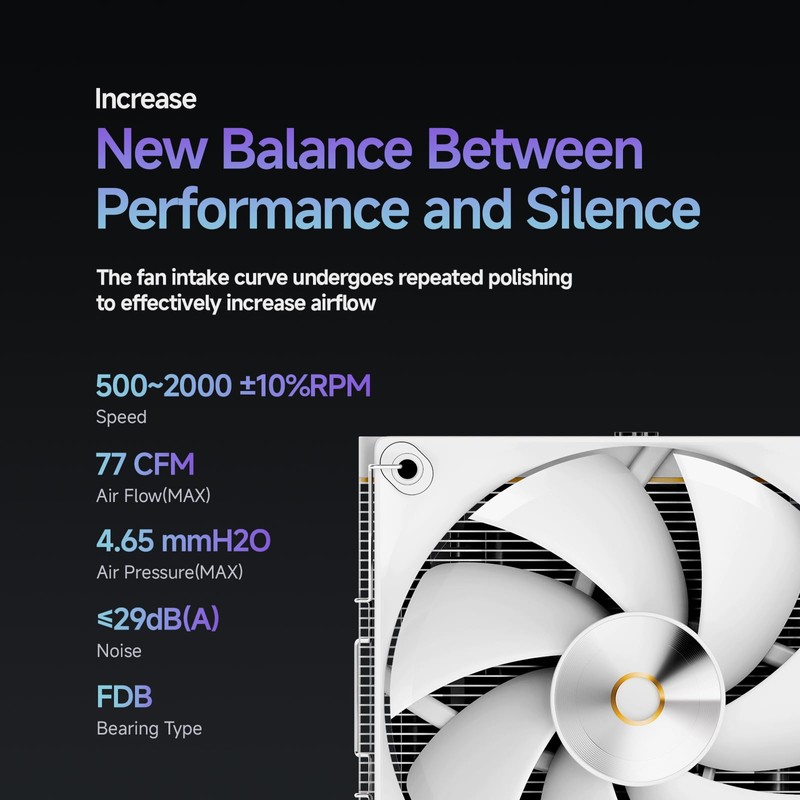 Iota A40 CPU Air Cooler Single Tower CPU Cooler with