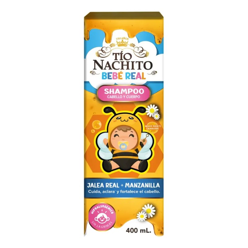Tío Nachito Shampoo bebés para Cabello y Cuerpo 400ml