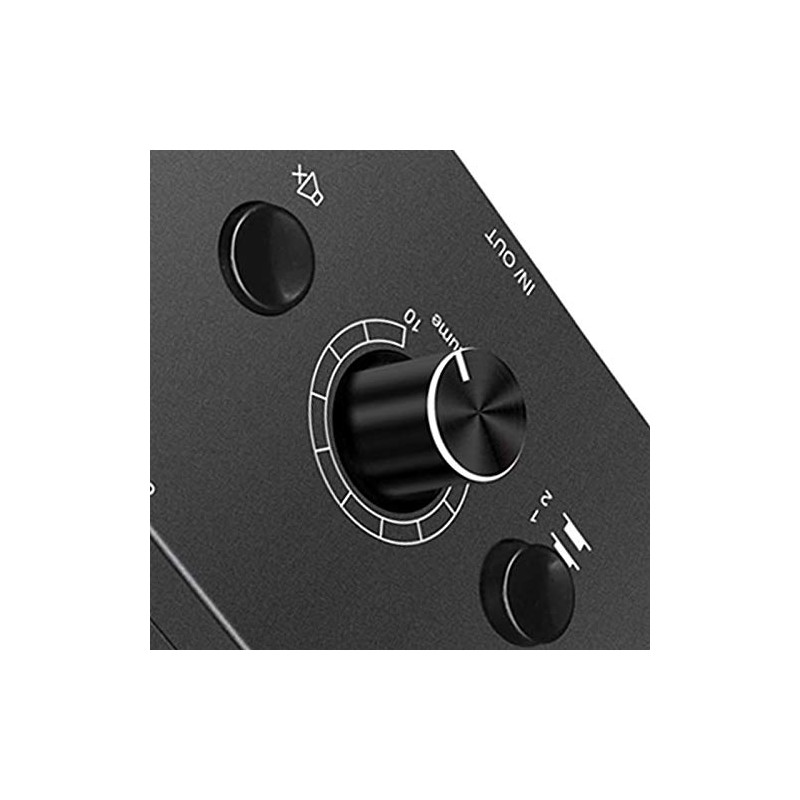 Jesnoe 3.5mm Audio Switcher, 2 Input 1 Output/1 Input 2