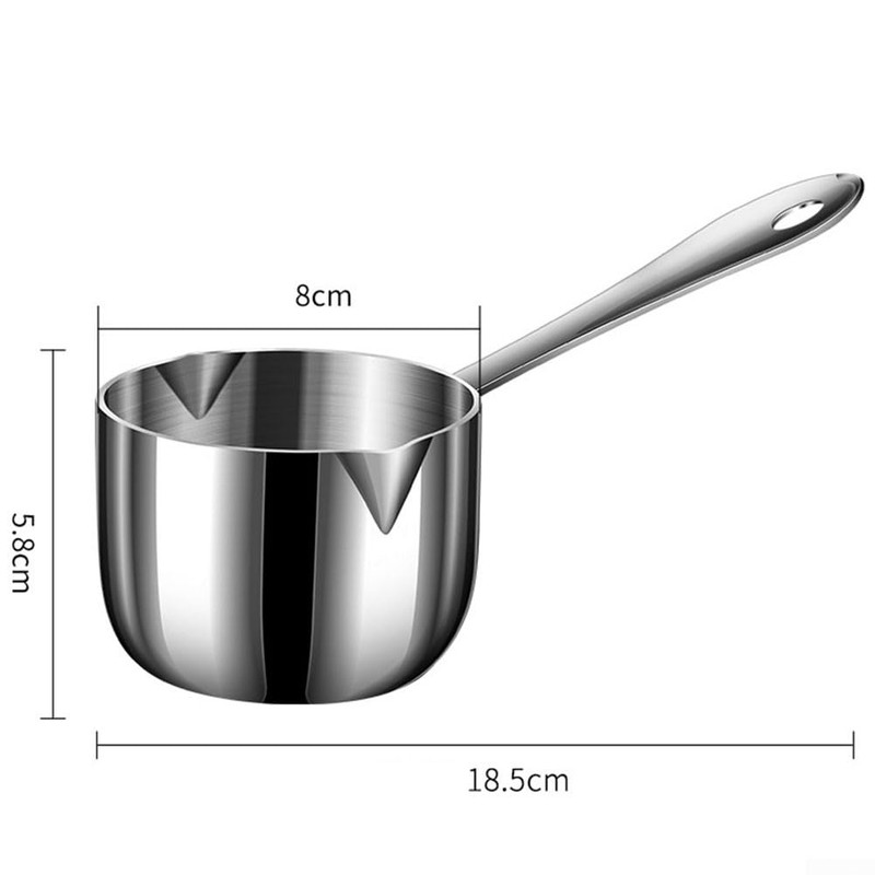 Stainless Steel Milk Pot, Pot Gravy Small Sauce Pan Saucepan